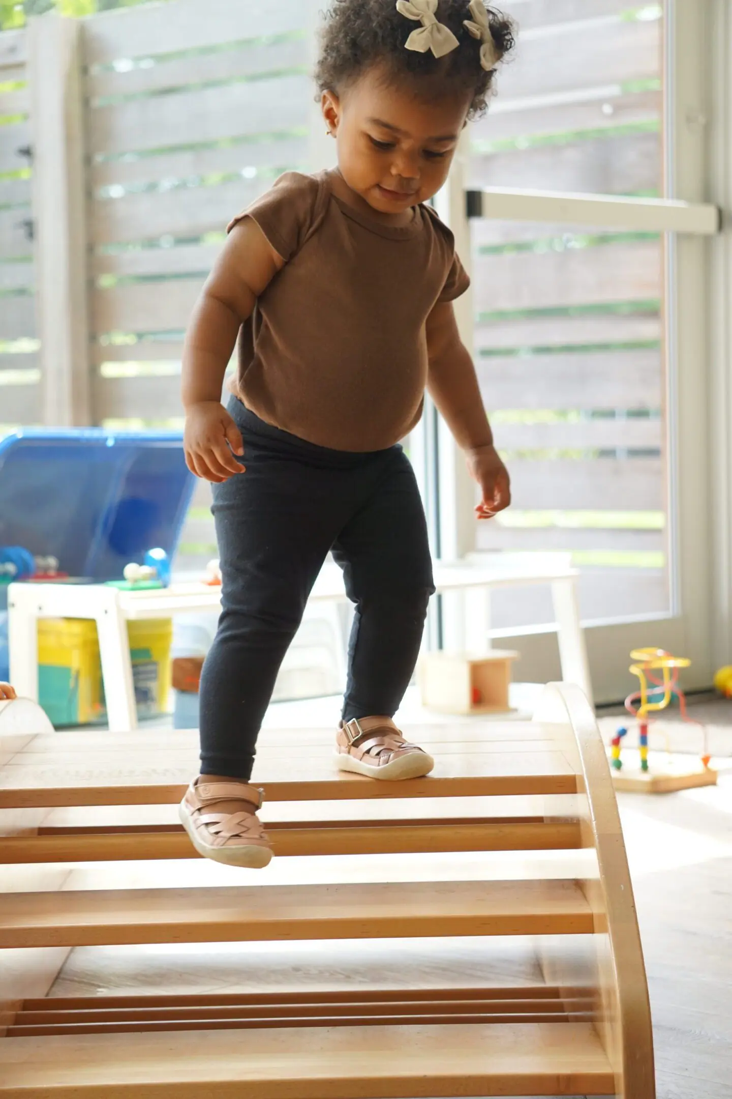 Toddlers playing in a toddler daycare in West Harrison.